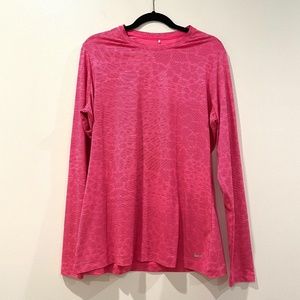 Nike Golf Pink Long Sleeve Shirt
